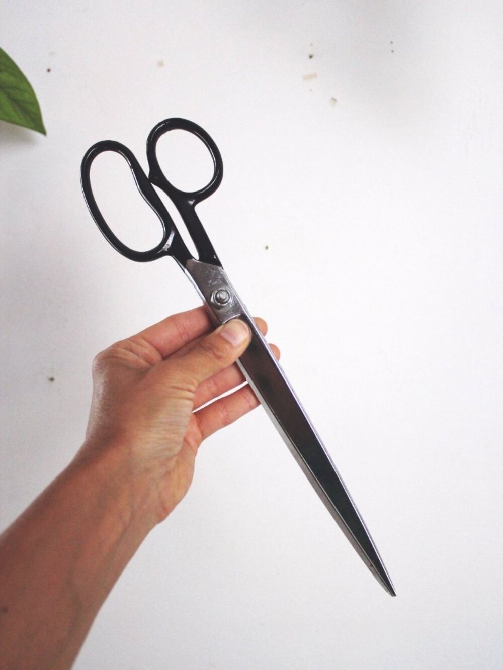 Vintage Compton USA 12" Tailor Sewing Scissors Steel Black Handle Heavy Duty